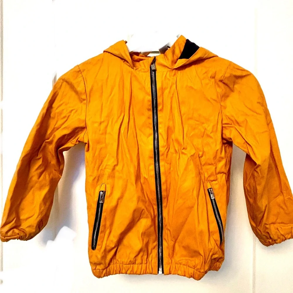 Jacadi Blue and Orange Raincoat for Stylish Weather Protection